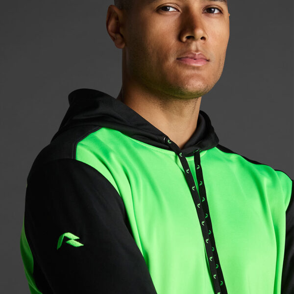 Hanorac Musai Saba, Verde Fluo / Negru - imagine 4