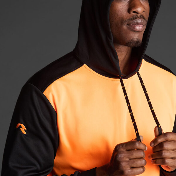 Hanorac Musai Saba, Portocaliu Fluo / Negru - imagine 4