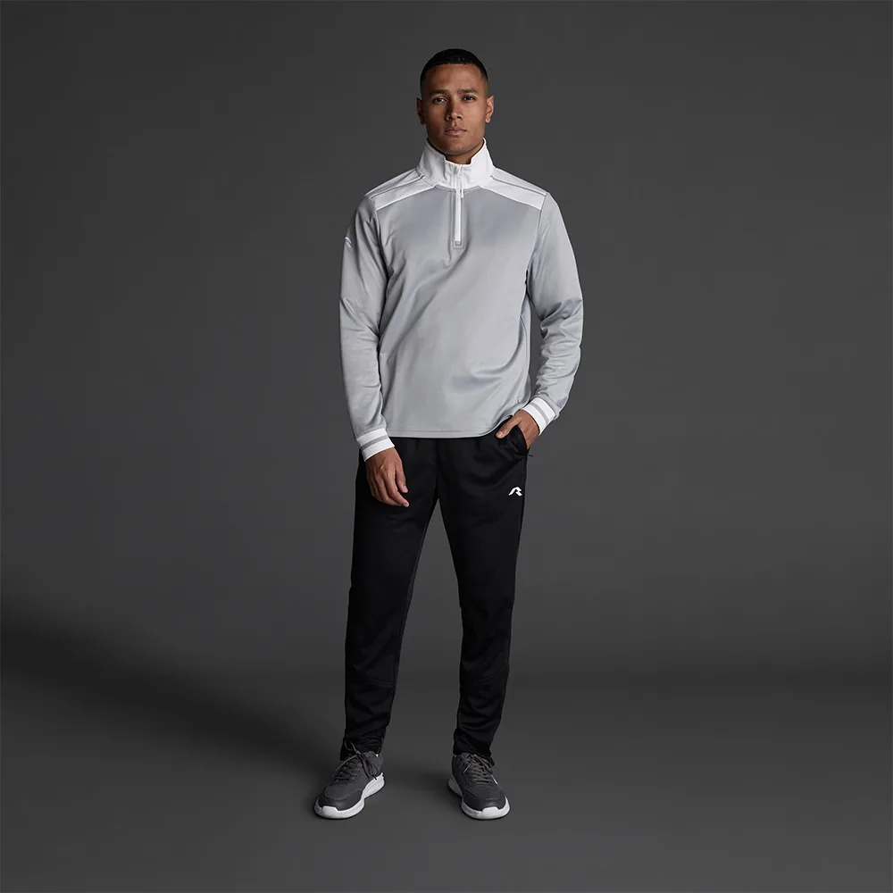 Bluza Musai Ishi, Gri deschis / Alb - imagine 1