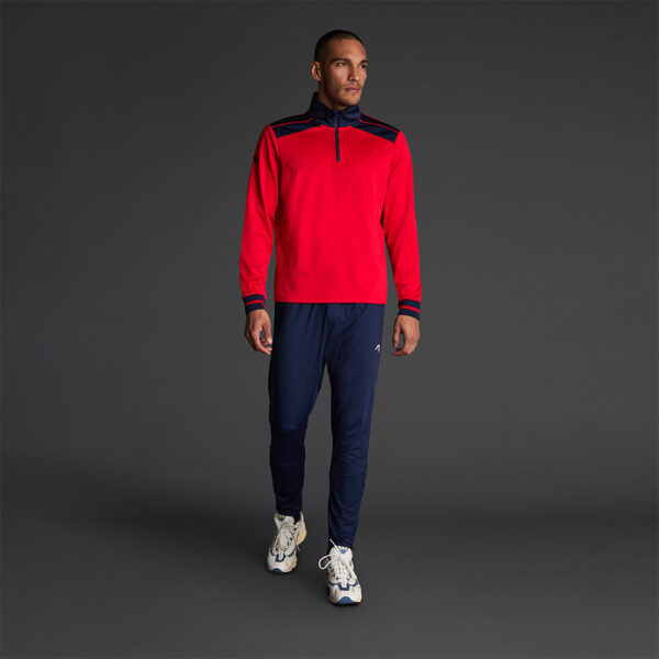 0308_6055_1_1 Bluza Musai Ishi, Rosu / Bleumarin - imagine 1