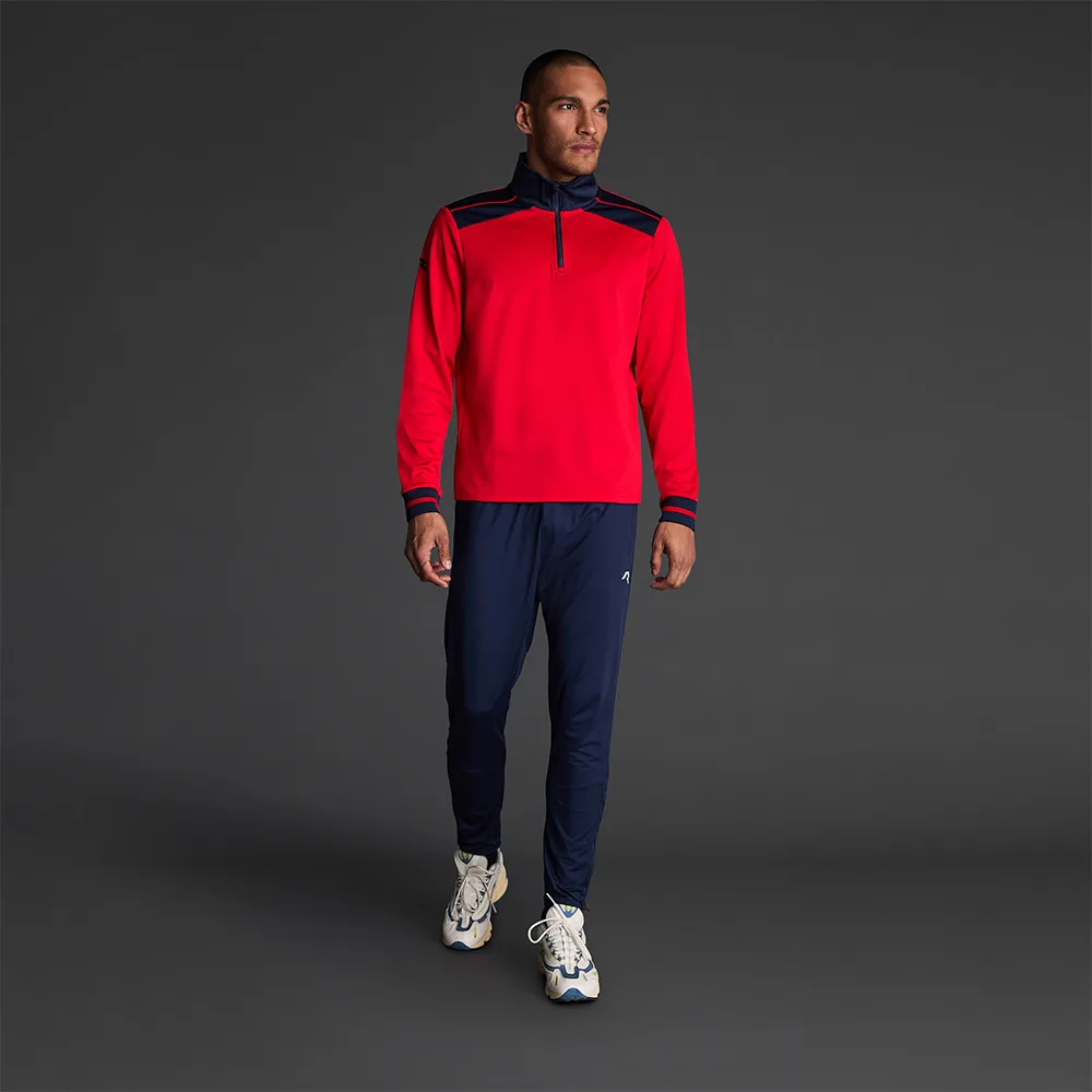 Bluza Musai Ishi, Rosu / Bleumarin - imagine 1