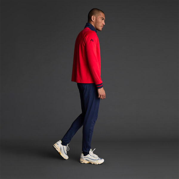 Bluza Musai Ishi, Rosu / Bleumarin - imagine 2