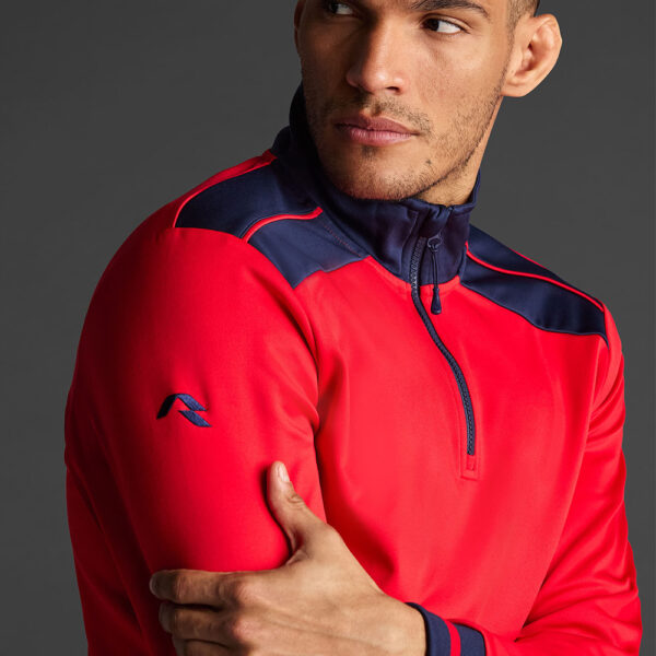 Bluza Musai Ishi, Rosu / Bleumarin - imagine 4