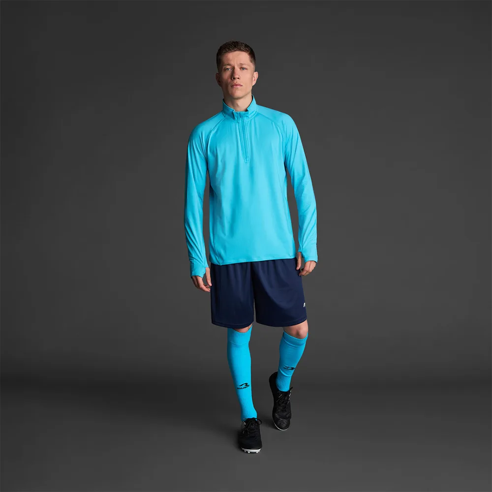 Bluza antrenament Musai Sajo, Turcoaz Fluo - imagine 1