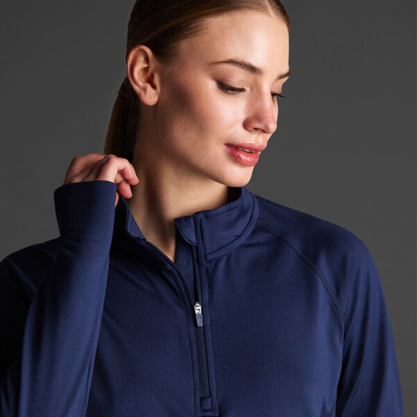 Bluza antrenament dama Musai Sajo, Bleumarin - imagine 4