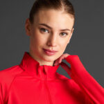 Bluza antrenament dama Musai Sajo, Rosu - imagine 4