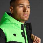 Geaca Musai Kanzu, Negru / Verde Fluo - imagine 4