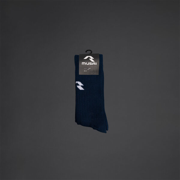 Set 3 sosete sport Musai Fupi, Bleumarin - imagine 4