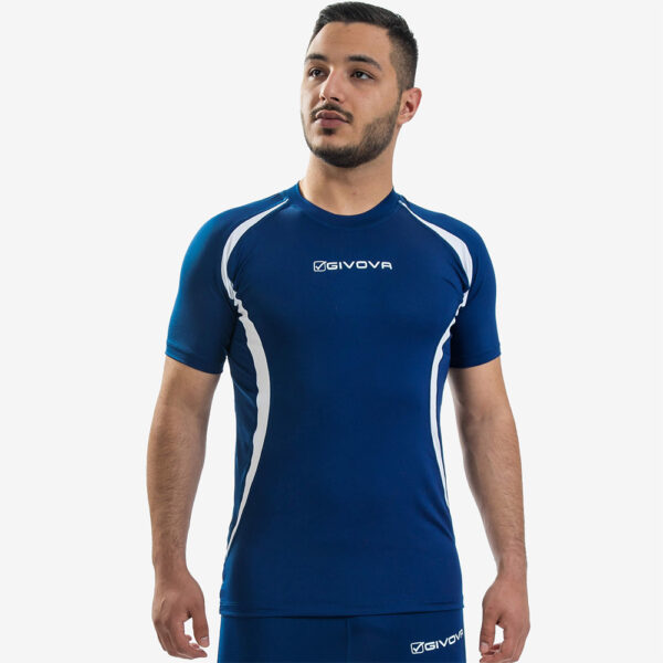 Tricou Givova Running, Bleumarin / Alb - imagine 1