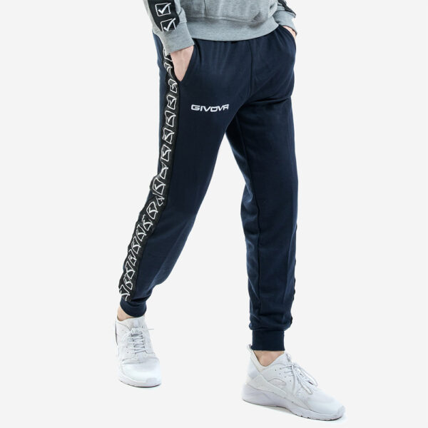 Pantaloni lungi Givova Terry Band, Bleumarin - imagine 1