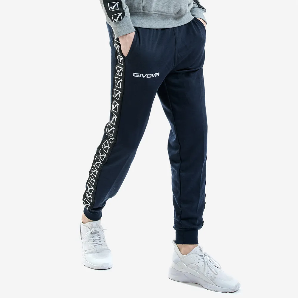 Pantaloni lungi Givova Terry Band, Bleumarin - imagine 1