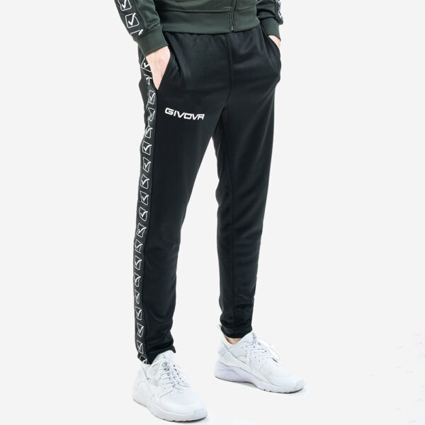 1-147 Pantaloni lungi Givova College Band, Negru - imagine 1