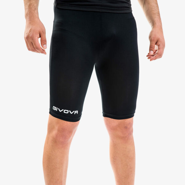 Pantaloni scurti elastici Givova Skin, Negru - imagine 1