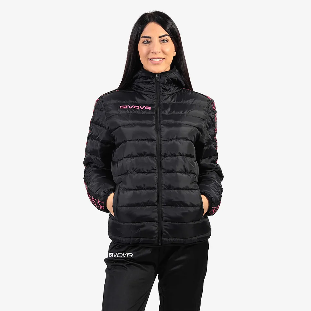 Geaca Givova Olanda Band, Negru / Fuxia - imagine 1