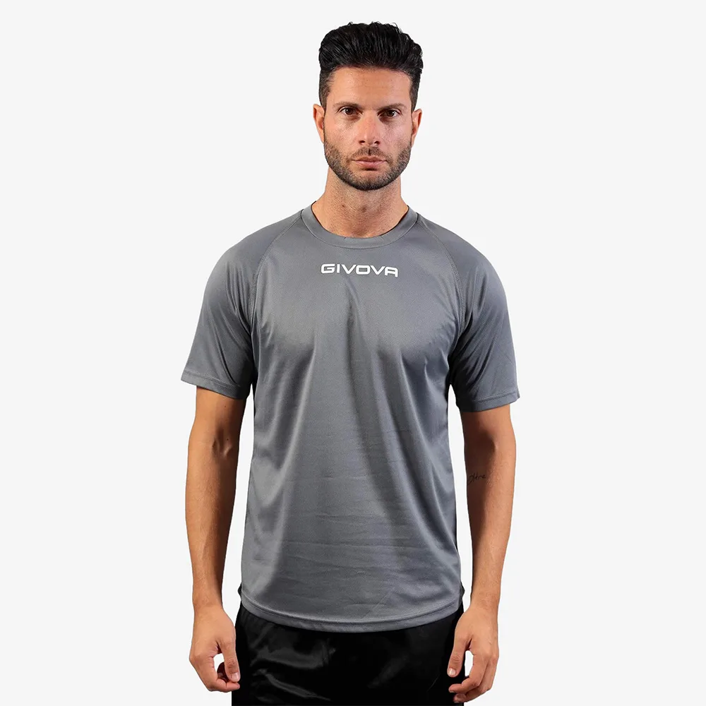 Tricou sport Givova One, Gri inchis - imagine 1