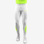 Pantaloni lungi Givova Running, Alb / Galben Fluo