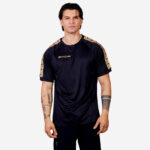 Tricou Givova Poly Band, Negru / Auriu
