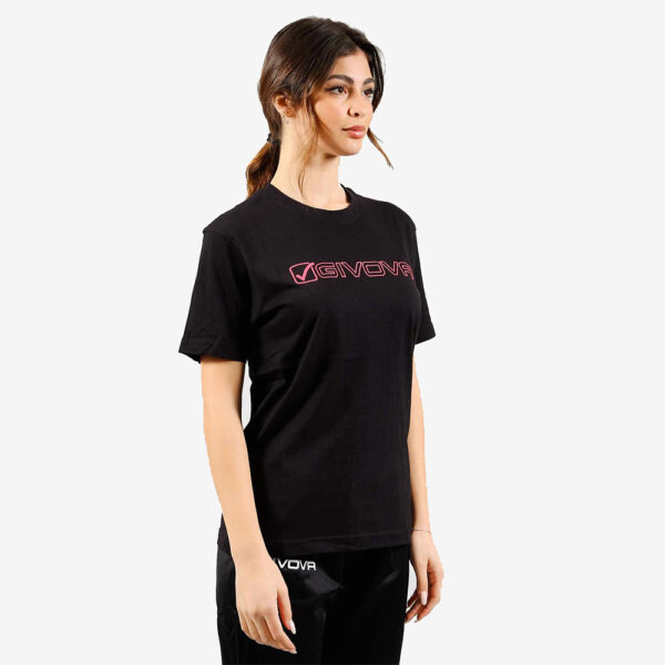 Tricou Givova Mondo, Negru / Fuxia - imagine 2