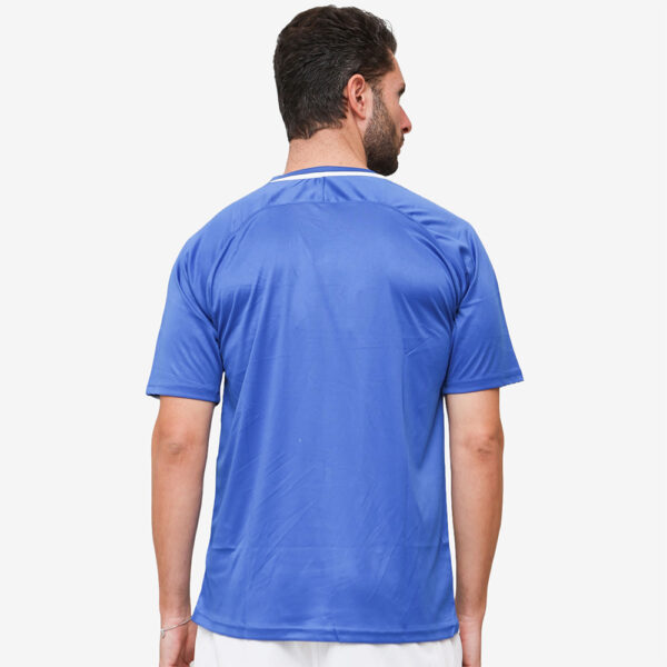 Tricou sport Givova Dama, Alb / Albastru Royal - imagine 2