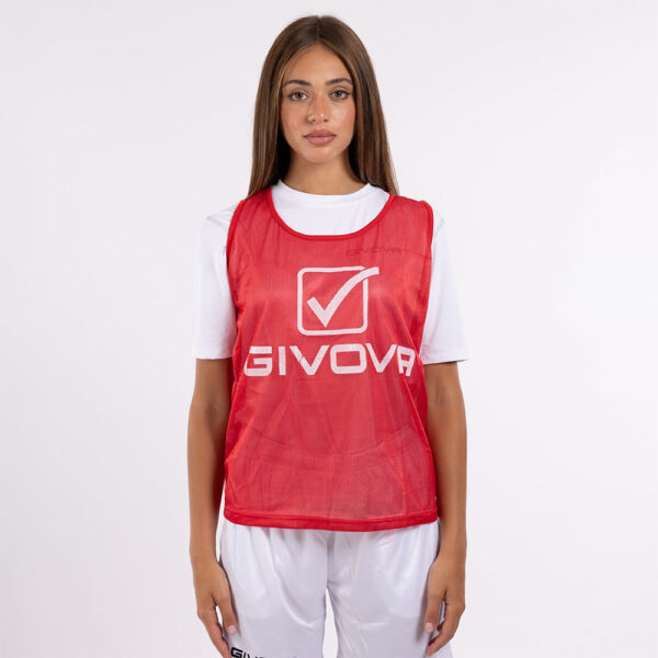 11 Vesta antrenament Givova New Allenamento, Rosu - imagine 1