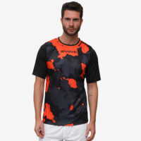 Tricou sport Givova Army, Negru / Portocaliu