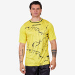 Tricou sport Givova Grafite, Galben / Negru