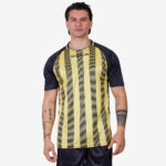 Tricou sport Givova Tratto, Negru / Galben