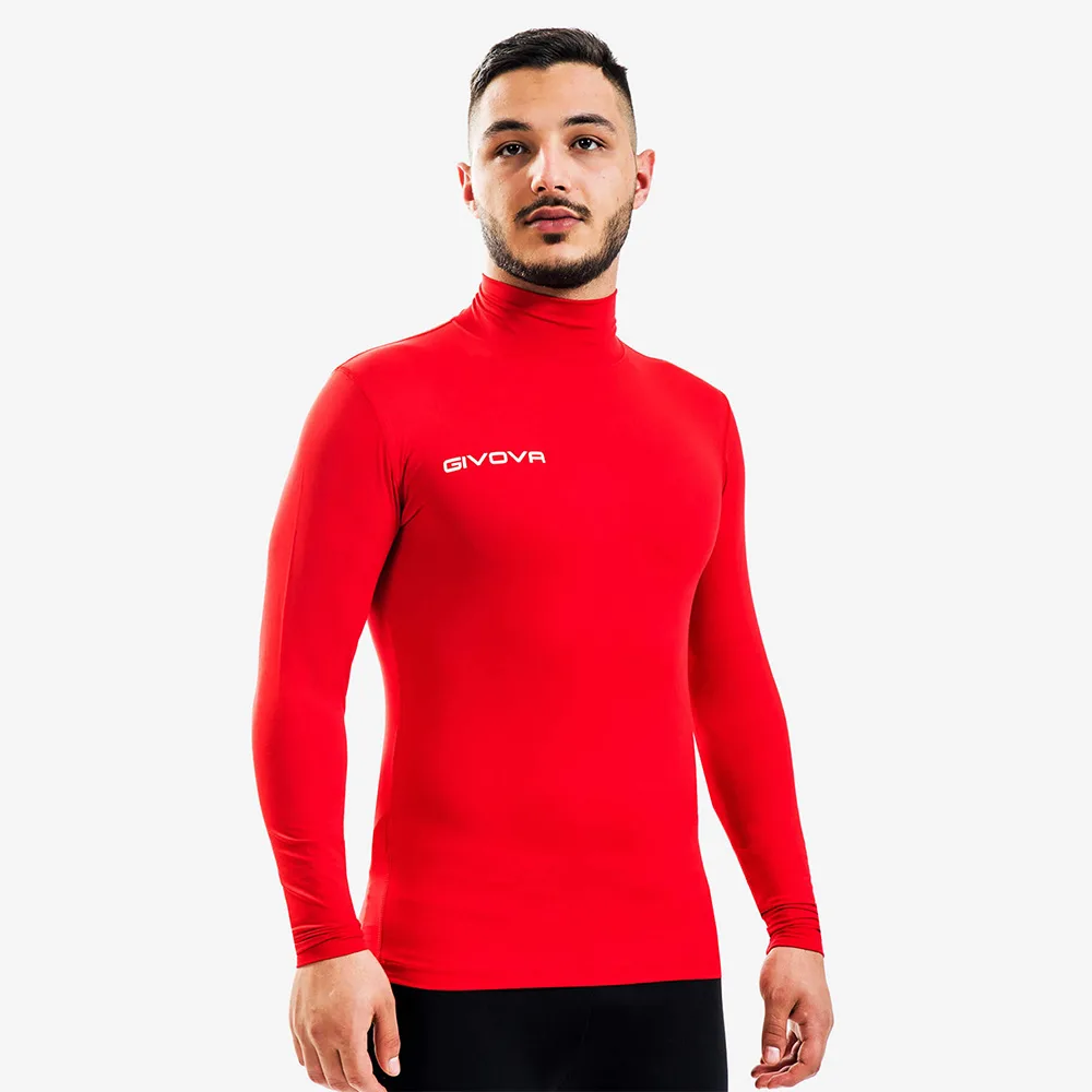 Bluza elastica Givova Corpus 3 Lupetto, Rosu - imagine 1