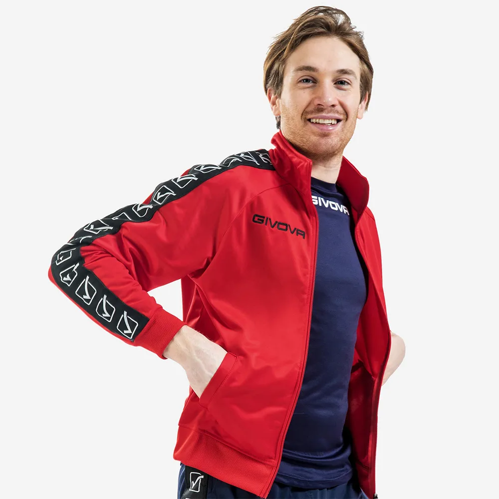 Bluza trening Givova Tricot Band, Rosu - imagine 1