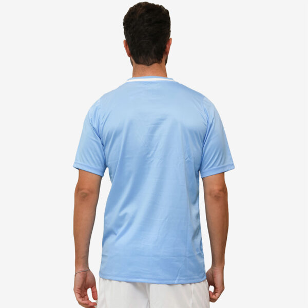 Tricou sport Givova Grafite, Albastru Sky / Alb - imagine 2