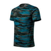Tricou bumbac Camouflage, Petrol camuflaj