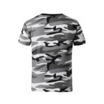 Tricou bumbac copii Camouflage, Gri camuflaj - imagine 3