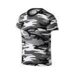 Tricou bumbac copii Camouflage, Gri camuflaj