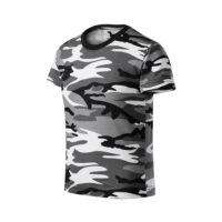 Tricou bumbac copii Camouflage, Gri camuflaj