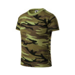 Tricou bumbac copii Camouflage, Verde camuflaj