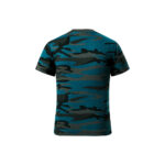 Tricou bumbac copii Camouflage, Petrol camuflaj - imagine 3