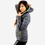 Geaca Givova Olanda, Gri inchis / Galben Fluo - imagine 2