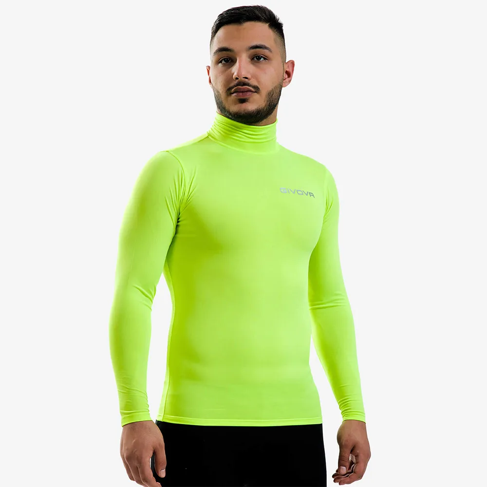 Bluza elastica Givova Corpus 3 Lupetto, Galben Fluo - imagine 1