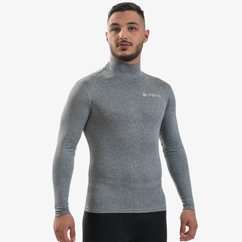 Bluza elastica Givova Corpus 3 Lupetto, Gri inchis - imagine 1