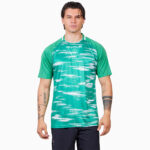 Tricou sport Givova Pixel, Verde / Alb