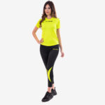Pantaloni lungi Givova Running, Negru / Galben Fluo