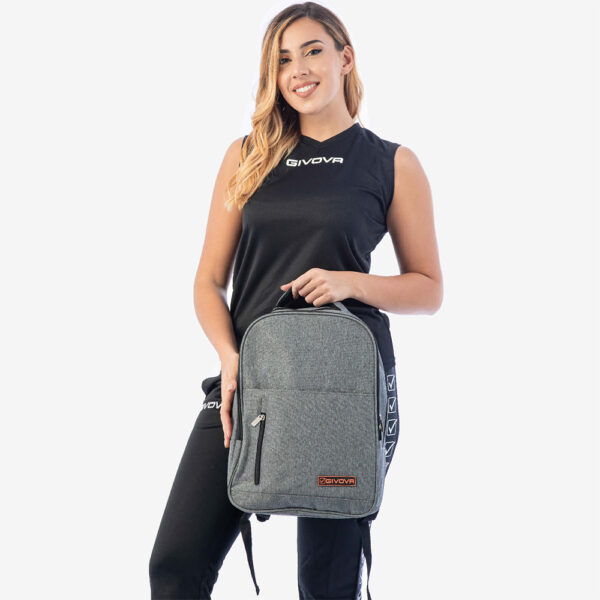 2-109 Rucsac Givova City, Gri inchis - imagine 1