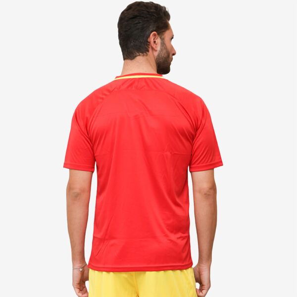 Tricou sport Givova Pixel, Rosu / Galben - imagine 2