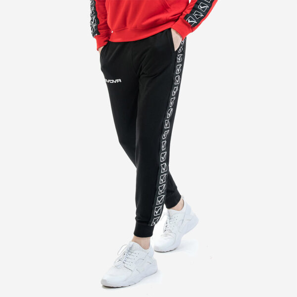 Pantaloni lungi Givova Terry Band, Negru - imagine 5