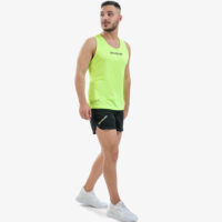 Set echipament atletism Givova New York, Galben Fluo / Negru