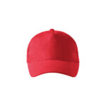 Sapca bumbac 5P, Rosu - imagine 2