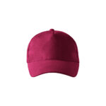 Sapca bumbac 5P, Garnet - imagine 3