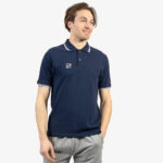 Tricou polo Givova Action, Bleumarin / Alb