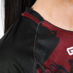 Tricou sport Givova Art, Visiniu / Negru - imagine 4