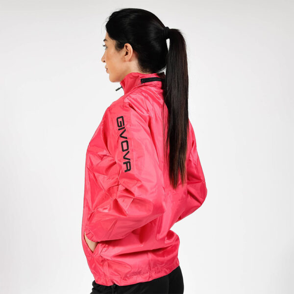 Geaca ploaie Givova Wind, Fuxia - imagine 2